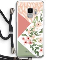 Sweet heaven geometrics: Samsung Galaxy S9 Transparant Hoesje met koord