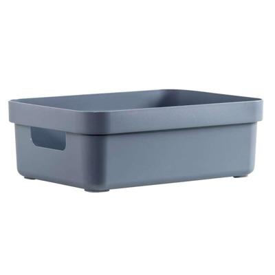 Leen Bakker - Sigma Home Box 9 Liter - Donker - 35,2x25,3x12,2 Cm - Kunststof/Polypropyleen - Blauw - 25.3x35.2x12.2 Cm
