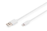 Digitus Apple iPad/iPhone/iPod Aansluitkabel [1x USB, USB-A 2.0 stekker - 1x Apple dock-stekker Lightning] 1.00 m Wit - thumbnail