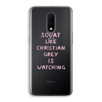 Christian Grey: OnePlus 7 Transparant Hoesje