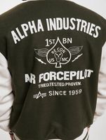 Alpha Industries / Baseball jack Varsity Air Force in olijfgroen - thumbnail