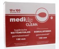 Mediclean Wattendrager hout 10 x 100 st (1000 st)