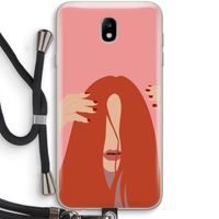 Woke up like this: Samsung Galaxy J7 (2017) Transparant Hoesje met koord