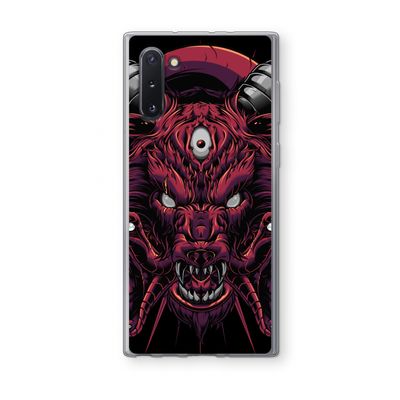 Hell Hound and Serpents: Samsung Galaxy Note 10 Transparant Hoesje