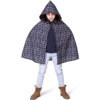 Funny Fashion Halloween verkleed cape met kap - schedels print - Kinder kostuum/kleding