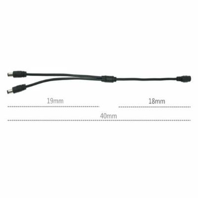 DC voeding splitter 1 naar 3 voor CCTV camera