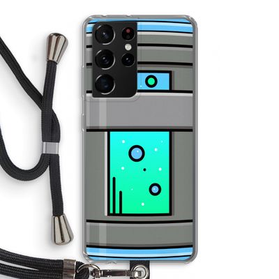Chug Bottle: Samsung Galaxy S21 Ultra Transparant Hoesje met koord