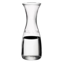 Drank/water karaf of kleine vaas - glas - transparant - D8 cm x H23 cm - 500 ML