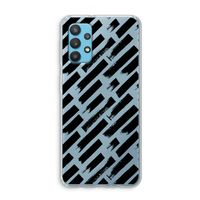 Zwarte vegen: Samsung Galaxy A32 4G Transparant Hoesje
