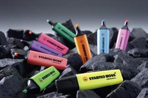 STABILO BOSS ORIGINAL markeerstift, doos van 10 stuks in geassorteerde kleuren