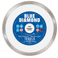 Carat CSMS1253BD Blue Diamond Diamantzaagblad voor droogzagen - 125x22,23mm - Tegels/Natuursteen - CSMS1253BD - thumbnail