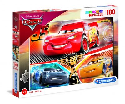 Clementoni supercolor Cars legpuzzel 180 stukjes