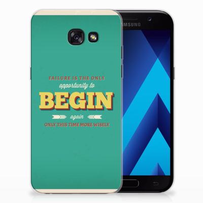 Samsung Galaxy A5 2017 | Siliconen hoesje | met naam Quote Begin Samsung Galaxy A5 2017 | Siliconen hoesje | met naam Quote Begin