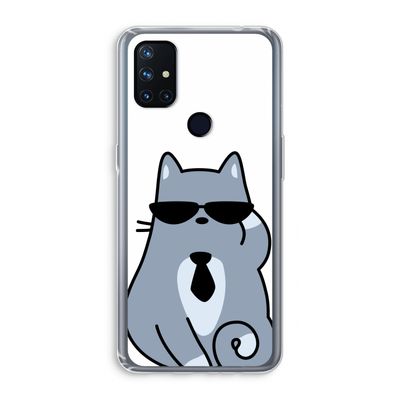 Cool cat: OnePlus Nord N10 5G Transparant Hoesje
