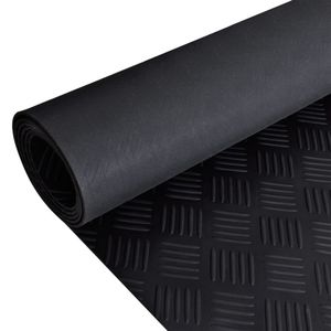VidaXL Vloermat anti-slip 3 mm 1,5x2 m rubber ruit