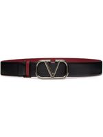 Valentino Garavani ceinture réversible à détail Vlogo - Noir