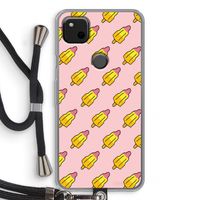 Waterijsjes: Pixel 4a Transparant Hoesje met koord