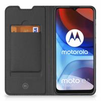Motorola Moto E7 Power | E7i Power Book | Wallet Case | Wood Blue