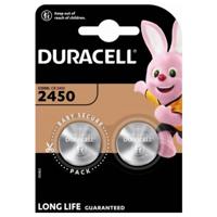 Duracell Knoopcel CR2450 3 V 2 stuk(s) 620 mAh Lithium CR2450
