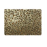 12x Placemats/onderleggers gouden panterprint 30 x 45 cm