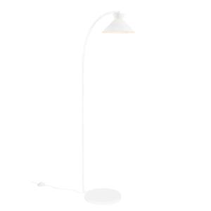 Grote witte vloerlamp met vloerschakelaar en E27 fitting Nordlux Dial