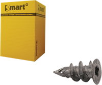 Pgb-Europe smart | zelfb. gipskartonplug smart ø 15x29 zamak | 100 st sm0gkp0000013