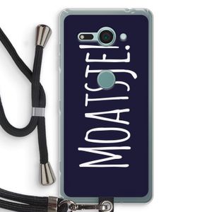 Moatsje!: Sony Xperia XZ2 Compact Transparant Hoesje met koord