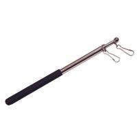 Compacte vlaggenstok - telescopische steel - 120 cm - metaal - Uitschuifbare vlaghouder