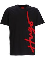 HUGO t-shirt à logo brodé oversize - Noir