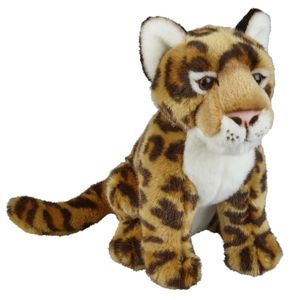 Pluche bruine jaguar/luipaard knuffel 28 cm speelgoed   -