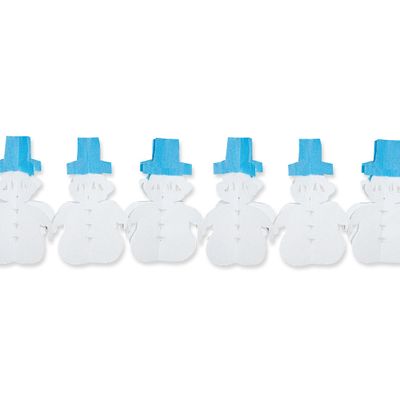 Sneeuwpop versiering slinger