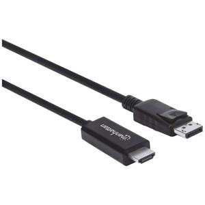 Manhattan 153218 DisplayPort-kabel DisplayPort / HDMI Adapterkabel DisplayPort-stekker, HDMI-A-stekker 3.00 m Zwart