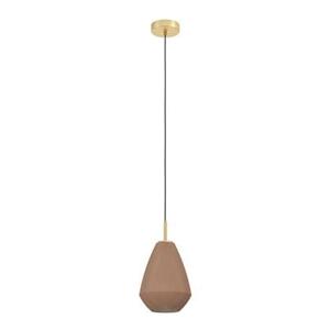 EGLO Caprarola Hanglamp - E27 - Ø 20 cm - Zand|Koper - Satijn Glas