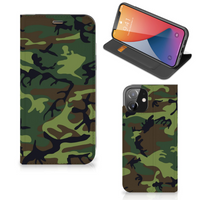 iPhone 12 | iPhone 12 Pro Hoesje met Magneet Army Dark