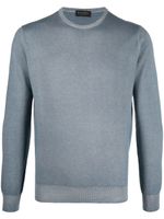 Dell'oglio pull en maille à col rond - Bleu Dell'oglio pull en maille à col rond - Bleu