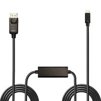 Lindy 43305 video kabel adapter 5 m USB Type-C DisplayPort Zwart - thumbnail