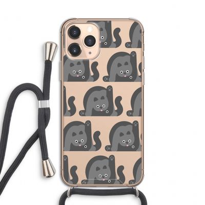 Cats: iPhone 11 Pro Transparant Hoesje met koord