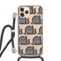 Cats: iPhone 11 Pro Transparant Hoesje met koord
