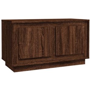 vidaXL Tv-meubel 80x35x45 cm bewerkt hout bruin eikenkleur