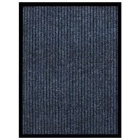 vidaXL Deurmat 60x80 cm gestreept blauw