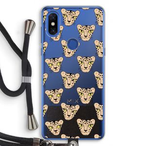 Tijger: Xiaomi Mi Mix 3 Transparant Hoesje met koord