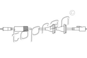 Snelheidsmeterkabel TOPRAN, u.a. für VW