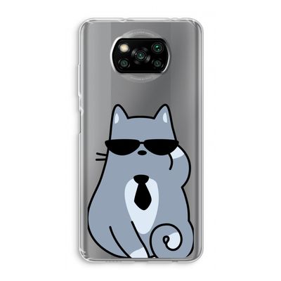 Cool cat: Xiaomi Poco X3 NFC Transparant Hoesje