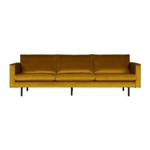 BePureHome Rodeo 3-zitsbank - Velvet - Oker