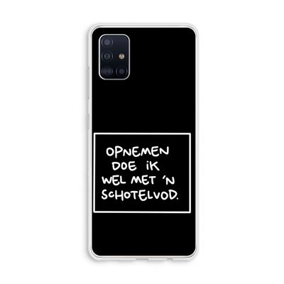 Schotelvod: Galaxy A51 4G Transparant Hoesje