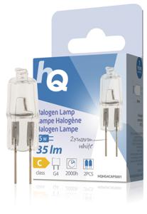 HQ Halogeenlamp G4 5W 35LM Warm Wit 2 Stuks