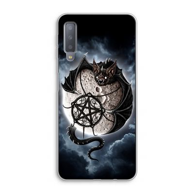 Volle maan: Samsung Galaxy A7 (2018) Transparant Hoesje