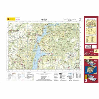 Topografische kaart 537 MT50 Auñón | CNIG - Instituto Geográfico Nacional1