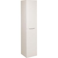Crosswater Glide II Badkamerkast - 35x35x160cm - greeploos - glans wit GL3516F2WG