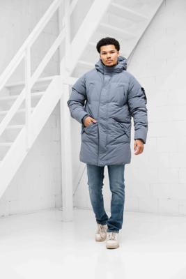 Pure Path Activewear Parka Winterjas Heren Blauw - Maat M - Kleur: Blauw | Soccerfanshop